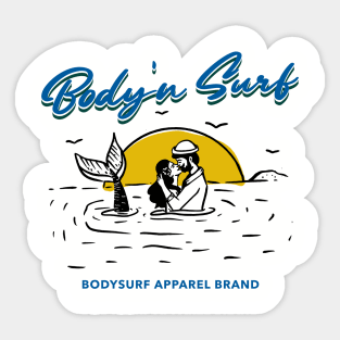 bodysurf mermaid Sticker